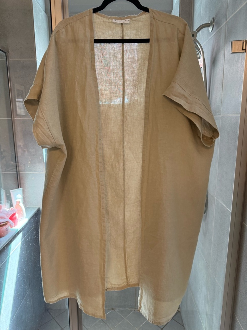 Bryn Walker Linen Kimono Duster - Natural Beige